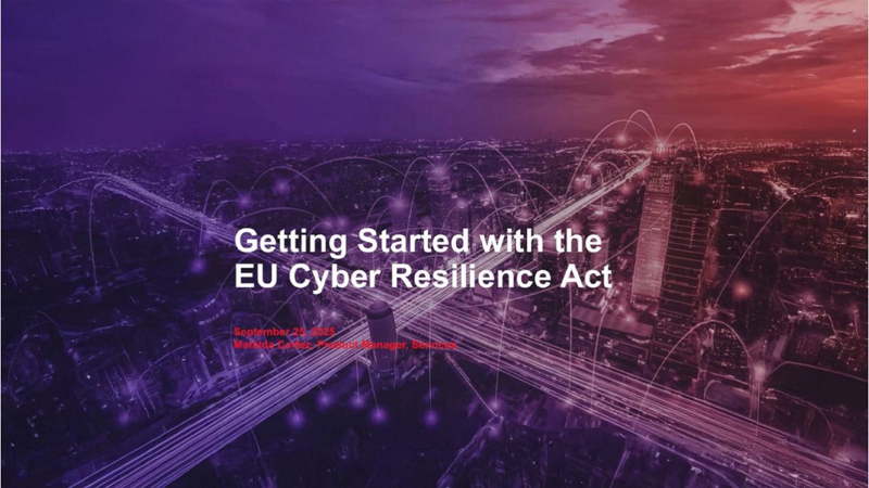Getting Started with the EU Cyber Resilience Act (CRA) for Secure Product Development and Compliance